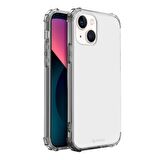 Blogy iPhone 13 Mini ile Uyumlu Crystal Fit Kılıf Crystal Clear