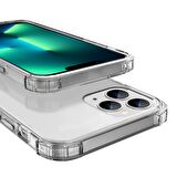 Blogy iPhone 13 Pro Max ile Uyumlu Crystal Fit Kılıf Crystal Clear