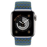Buff Apple Watch Uyumlu Bands Braided 42/44 L Blue Green 