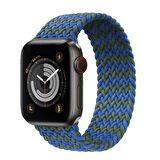 Buff Apple Watch Uyumlu Bands Braided 42/44 L Blue Green 