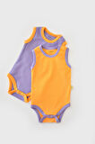 Rıbana 2 Pcs Sleeveles Body Yellow-Purple