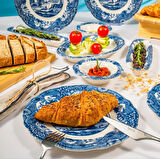 Fecra Vintage Blue 14 Parça Kahvaltı Takımı
