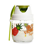 baby plus  Desenli Meyve-Salata-Yoğurt Bebek Saklama Kavanozu 425 ml
