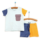 Cassiope Colorful Tshirt-Şort Erkek Bebek