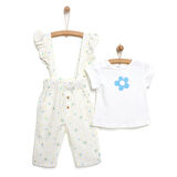 Tuffy Baby in Bloom Salopet-Tshirt Kız Bebek