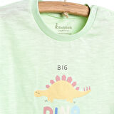 Bebbek Dino Party Tshirt-Şort Takım Erkek Bebek