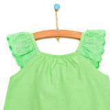 HelloBaby Basic Kız Bebek Fırfır Askılı Bluz Kız Bebek
