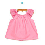 HelloBaby Basic Kız Bebek Fırfır Askılı Bluz Kız Bebek