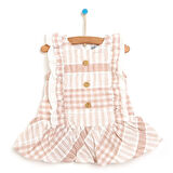 HelloBaby Basic Kız Bebek Düğmeli Fırfırlı Elbise Kız Bebek