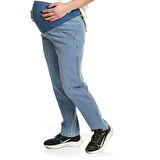 Overdo Hamile Denim Pantolon Düz Paça