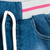HelloBaby Basic Kız Bebek Lastikli Denim Şort