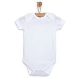 HelloBaby Beyaz Body Kısa Kol
