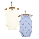 HelloBaby 2li Minik Filler Atlet Body Erkek Bebek