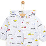 HelloBaby Yenidoğan Kapüşonlu Nakışlı Patikli Tulum Unisex