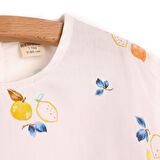 Bebbek Fruit Season Tshirt-Şort Takım Kız Bebek