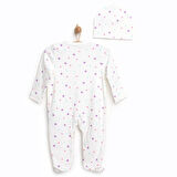 HelloBaby Yenidoğan Patikli Tulum Şapka