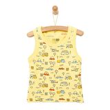 HelloBaby Basic Araba Baskılı Atlet Tshirt Erkek Bebek