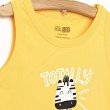 HelloBaby Basic Zebra Baskılı Tshirt Erkek Bebek