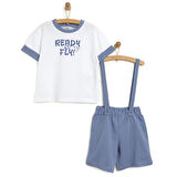 AtbTex Read To Fly Şort Salopet-Tshirt Erkek Bebek