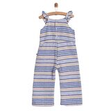 BabyZ Çizgili Brode Patiksiz Tulum Kız Bebek