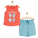 HelloBaby Basic Korsan Temalı Atlet-Şort Erkek Bebek