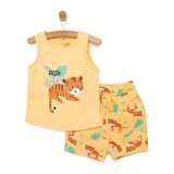 HelloBaby Basic Küçük Kaplan Baskılı Atlet-Şort Erkek Bebek