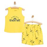 HelloBaby Basic Zürafa Baskılı Atlet-Şort Erkek Bebek