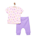 HelloBaby Yenidoğan Tshirt-Patiksiz Alt 2li Takım Kız Bebek