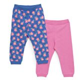 HelloBaby Basic Çiçek Desenli 2li Patiksiz Alt Kız Bebek