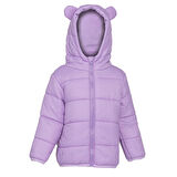HelloBaby Basic Kulaklı Kapüşonlu Mont Kız Bebek