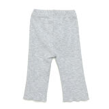 HelloBaby Yenidoğan Kız Bebek Tayt Reçme Paça Gri Melanj