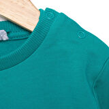 HelloBaby Basic Az Şardonlu Kedi Desenli Sweatshirt Erkek Bebek