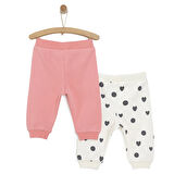 HelloBaby Basic Kalp Desenli 2li Patiksiz Alt Kız Bebek