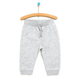 HelloBaby Unisex Eşofman Alt Ribanalı Paça Gri Melanj