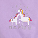 HelloBaby Basic Az Şardonlu Unicorn Desenli Sweatshirt Kız Bebek