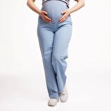 baby mom Panelli Hamile İnce Denim Pantolon Anne Giyim