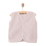 HelloBaby Erkek Bebek Basic Yelek Polar Gri