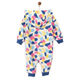HelloBaby Basic Metraj Baskılı Polar Patiksiz Tulum Kız Bebek