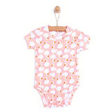 HelloBaby Metraj Baskılı Kısa Kol Body Kız Bebek