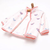 HelloBaby Basic Metraj Baskılı Polar Hırka Kız Bebek