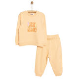 HelloBaby Basic Kız Yazı Baskılı Eşofman Takımı Kız Bebek