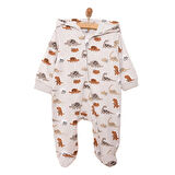 HelloBaby Yenidoğan Kapüşonlu Tulum Erkek Bebek