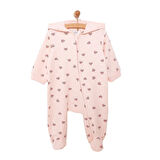 HelloBaby Yenidoğan Kapüşonlu Tulum Kız Bebek