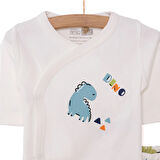 HelloBaby Dinazor Baskılı Yenidoğan Zıbın Body-Patikli Alt Unisex