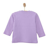 HelloBaby Basic Çiçek Desenli İnterlok Uzun kol Tshirt Kız Bebek