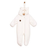 HelloBaby Yenidoğan Erkek Peluş Patikli Tulum Erkek Bebek