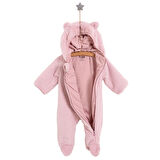 HelloBaby Yenidoğan Kız Peluş Patikli Tulum Kız Bebek