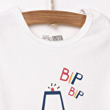 HelloBaby Araçlar Baskılı Yenidoğan Erkek Tshirt-Patikli Alt Erkek Bebek