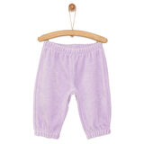 HelloBaby Basic Lastikli Kadife Eşofman Alt Kız Bebek