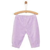 HelloBaby Basic Lastikli Kadife Eşofman Alt Kız Bebek